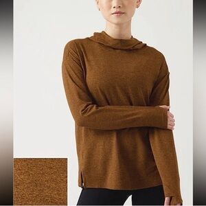 NWOT Athleta Uptempo II Hoodie in Mahogany Heather Size Large